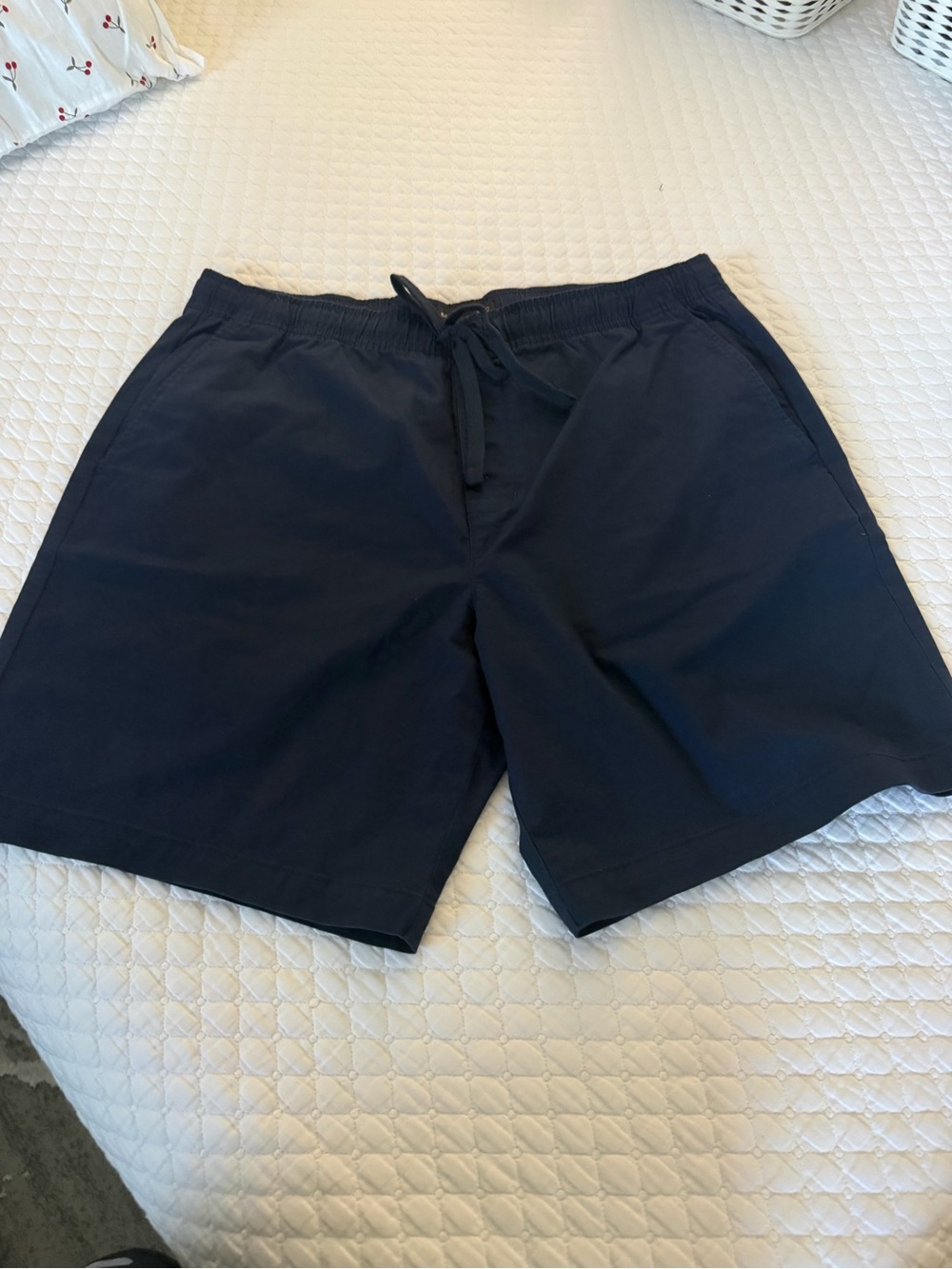 Banana Republic Men's Dark Navy Drawstring Athletic Shorts
